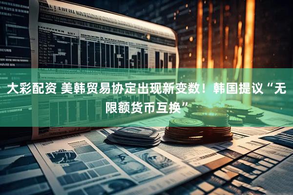 大彩配资 美韩贸易协定出现新变数！韩国提议“无限额货币互换”