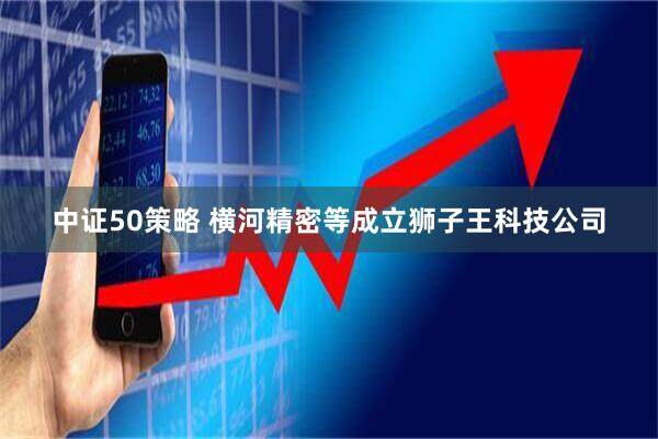 中证50策略 横河精密等成立狮子王科技公司